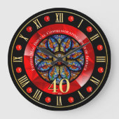 Ordination Personalisierter Priester zum 40. Jahre Große Wanduhr (Vorderseite)
