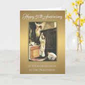 Ordination Priester zum 50. Jubiläum in Altar Karte (Gelbe Blume)