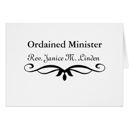 ORDINIERTER MINISTER GESCHENKE (Vorderseite (Horizontal))