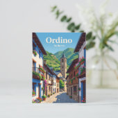 Ordino Andorra Postkarte (Stehend Vorderseite)