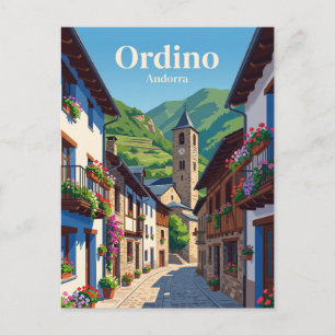Ordino Andorra Postkarte