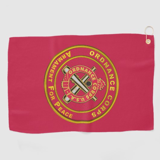 Ordnance Corps Golfhandtuch (Horizontal)