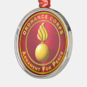 Ordnance Corps Weihnachten Ornament Aus Metall (Links)