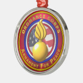 Ordnance Corps Weihnachten Ornament Aus Metall (Links)
