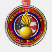 Ordnance Corps Weihnachten Ornament Aus Metall (Vorne)