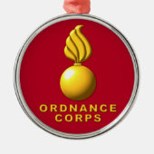 Ordnance Corps Weihnachten Ornament Aus Metall (Vorne)
