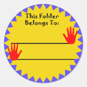 Ordner gehört Aufkleber