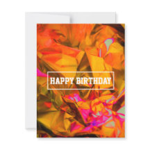 Ordner multicolor Geburtstagskarte
