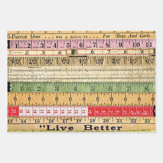 Ordner Set 3 Wrapping Paper Sheets Geschenkpapier Set (Vorderseite)