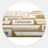 Ordner-Stickers Runder Aufkleber (Vorderseite)