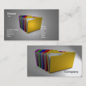 Ordner-Visitenkarte Visitenkarte (Vorne/Hinten)