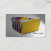 Ordner-Visitenkarte Visitenkarte (Rückseite)