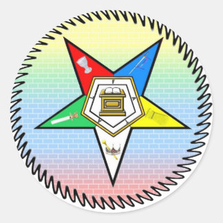 Ordnung des Oststerns Runder Aufkleber