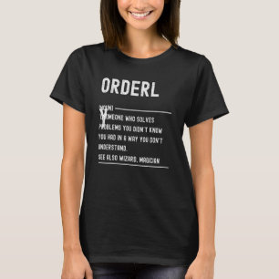 Ordnungsdienst Definition Jobtitel T-Shirt