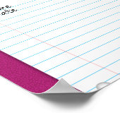 Ordnungsgemäßes Papier-Heading-Poster für die Mitt Poster (Ecke)