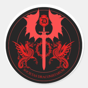 ORDO DRAGON RUNDER AUFKLEBER