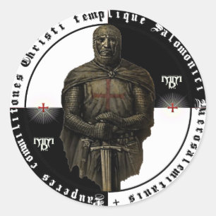 Ordo Templari Aufkleber mit einem Schwertritter