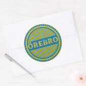 Örebro City Pride Emblem – Swedish Identity Runder Aufkleber (Umschlag)