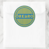 Örebro City Pride Emblem – Swedish Identity Runder Aufkleber (Tasche)