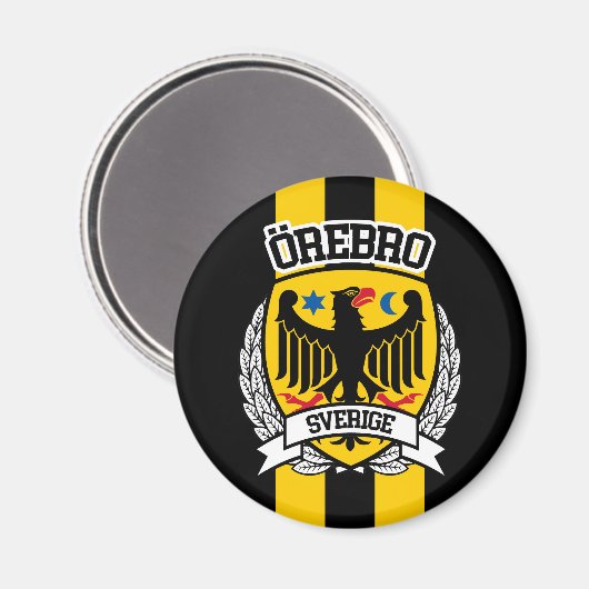Örebro Magnet (Vorderseite/Rückseite)