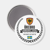 Örebro Magnet (Vorderseite/Rückseite)