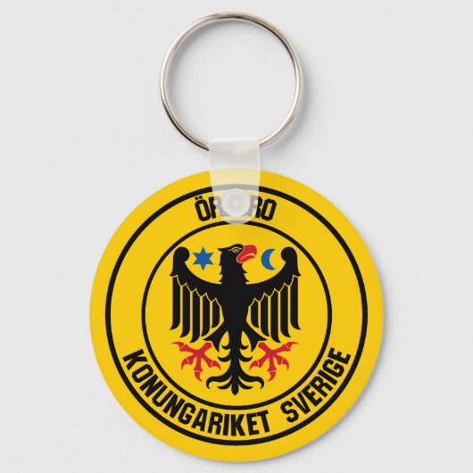 Örebro Round Emblem Schlüsselanhänger (Vorderseite)