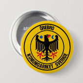 Örebro rundes Emblem Button (Vorne & Hinten)