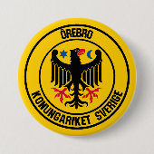 Örebro rundes Emblem Button (Vorderseite)