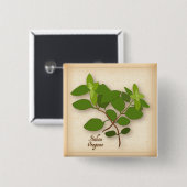 Oregano Herb Button (Vorne & Hinten)