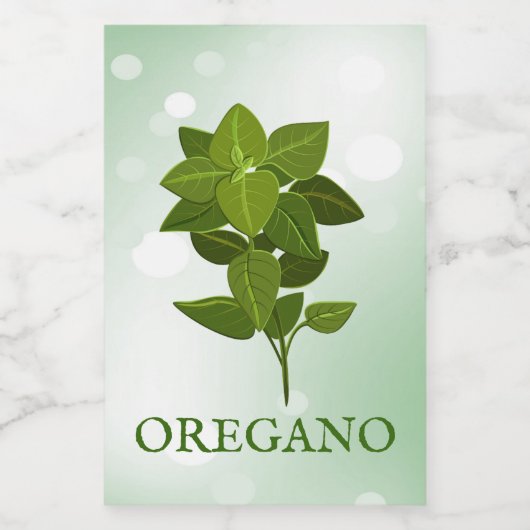Oregano-Kräuterlabel Lebensmitteletikett (Einzelnes Label)