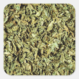 Oregano Quadratischer Aufkleber