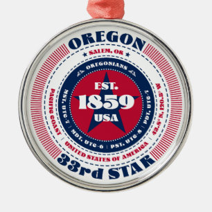 Oregon 33. Staat Weihnachtsschmuck
