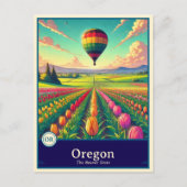 Oregon | Anime Style Cel Schattenkarte Postkarte (Vorderseite)