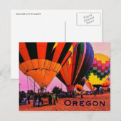 Oregon Balloon Postcard Postkarte (Vorne/Hinten)