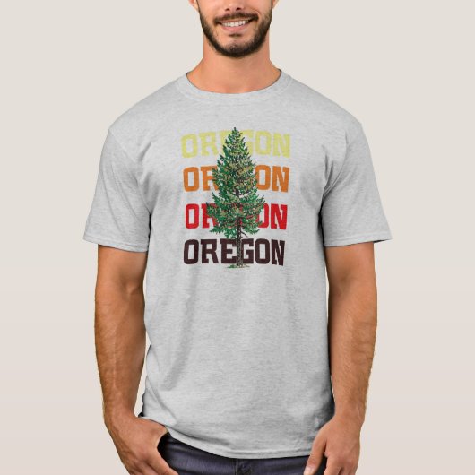 Oregon-Baum T-Shirt (Vorderseite)