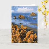 Oregon Beach View in Bandon Karte (Gelbe Blume)