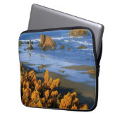 Oregon Beach View in Bandon Laptopschutzhülle (Vorderseite Links)