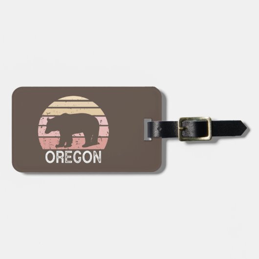 Oregon Bear Gepäckanhänger (Vorderseite horizontal)