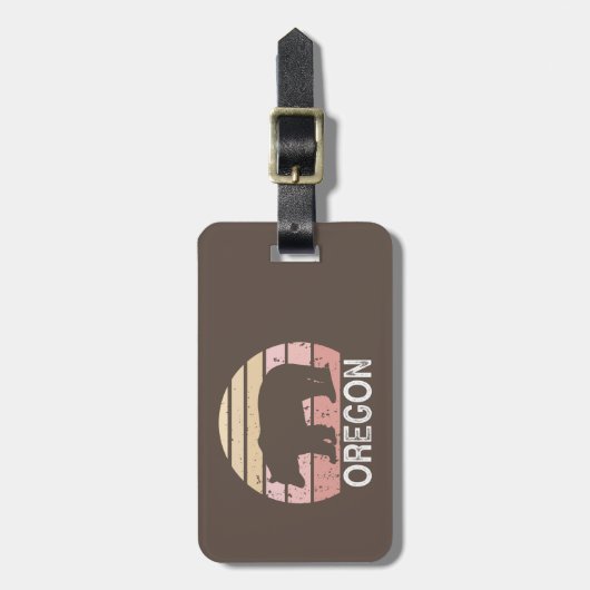 Oregon Bear Gepäckanhänger (Vorderseite vertikal)