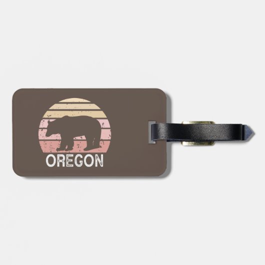 Oregon Bear Gepäckanhänger (Rückseite horizontal)