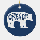 Oregon Bear Keramik Ornament (Hinten)