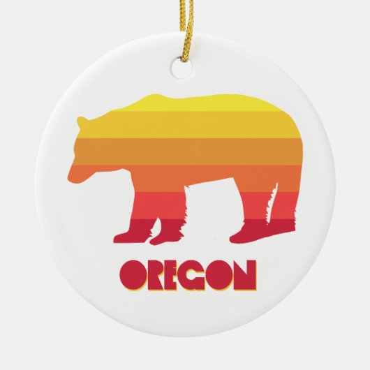 Oregon Bear Keramik Ornament (Vorne)