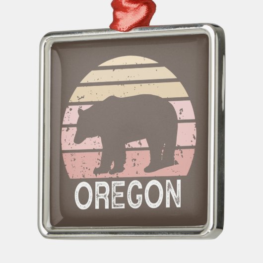 Oregon Bear Ornament Aus Metall (Links)