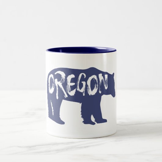 Oregon Bear Zweifarbige Tasse (Mittel)