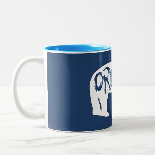 Oregon Bear Zweifarbige Tasse (Links)