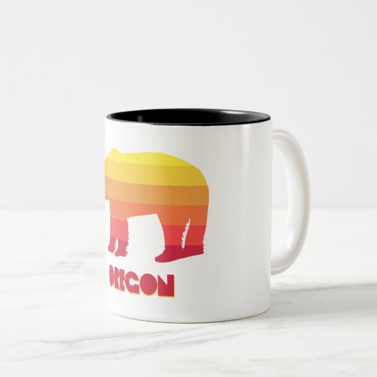 Oregon Bear Zweifarbige Tasse (VorderseiteRechts)