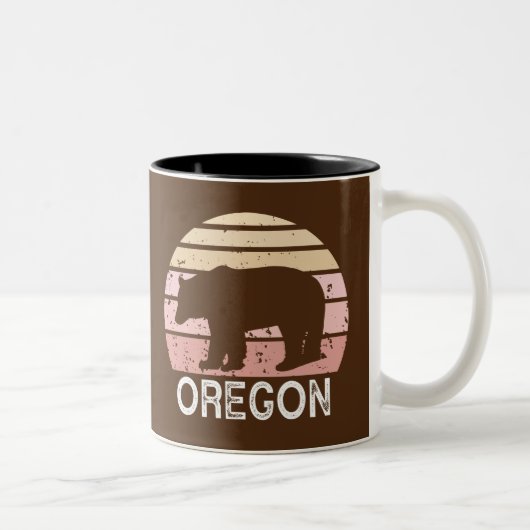 Oregon Bear Zweifarbige Tasse (Rechts)