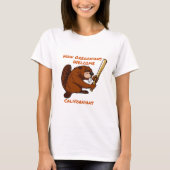Oregon Beaver begrüßt Kalifornien T-Shirt (Vorderseite)