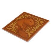 Oregon Beaver - Keramik Tile Fliese (Seite)