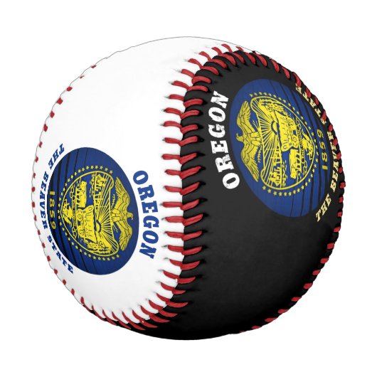OREGON BEAVER STAAT FLAG BASEBALL (Schrägansicht)